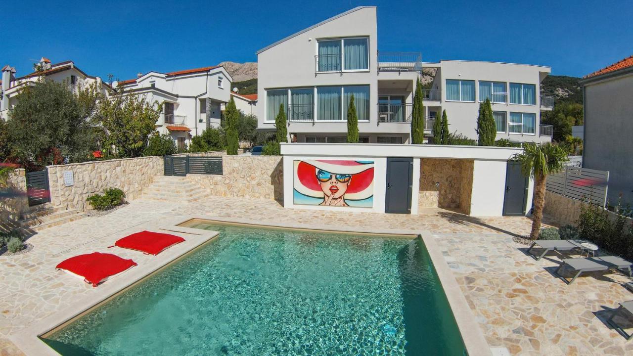 Mit Poolarea - Krk, Kroatien Apartmán